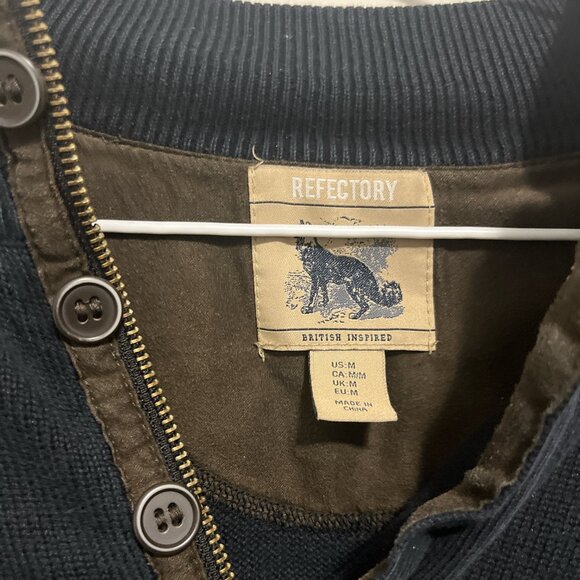 Refectory Mens Quarter zip button up - Picture 4 of 4